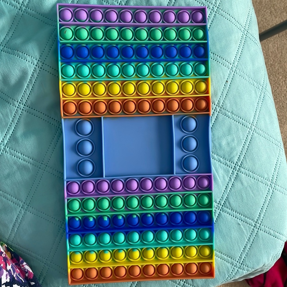 Vibrant Rainbow Pop It Sensory Toy